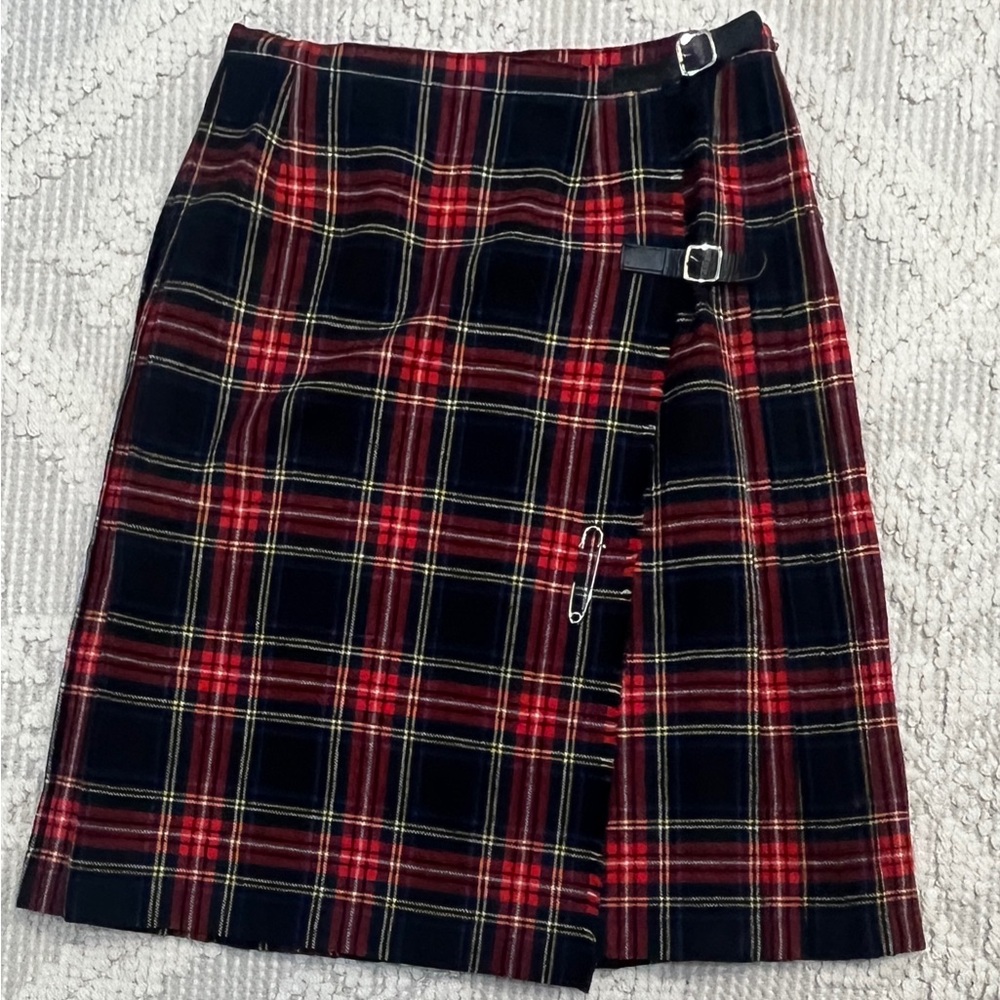 James Pringle Wool Pleated Skirt